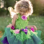 Great Pretenders Green Fairy Blooms Deluxe Dress With Wings Ages 3-4