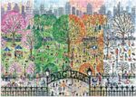 Michael Storrings Dog Park in Four Seasons Puzzle 1000pc