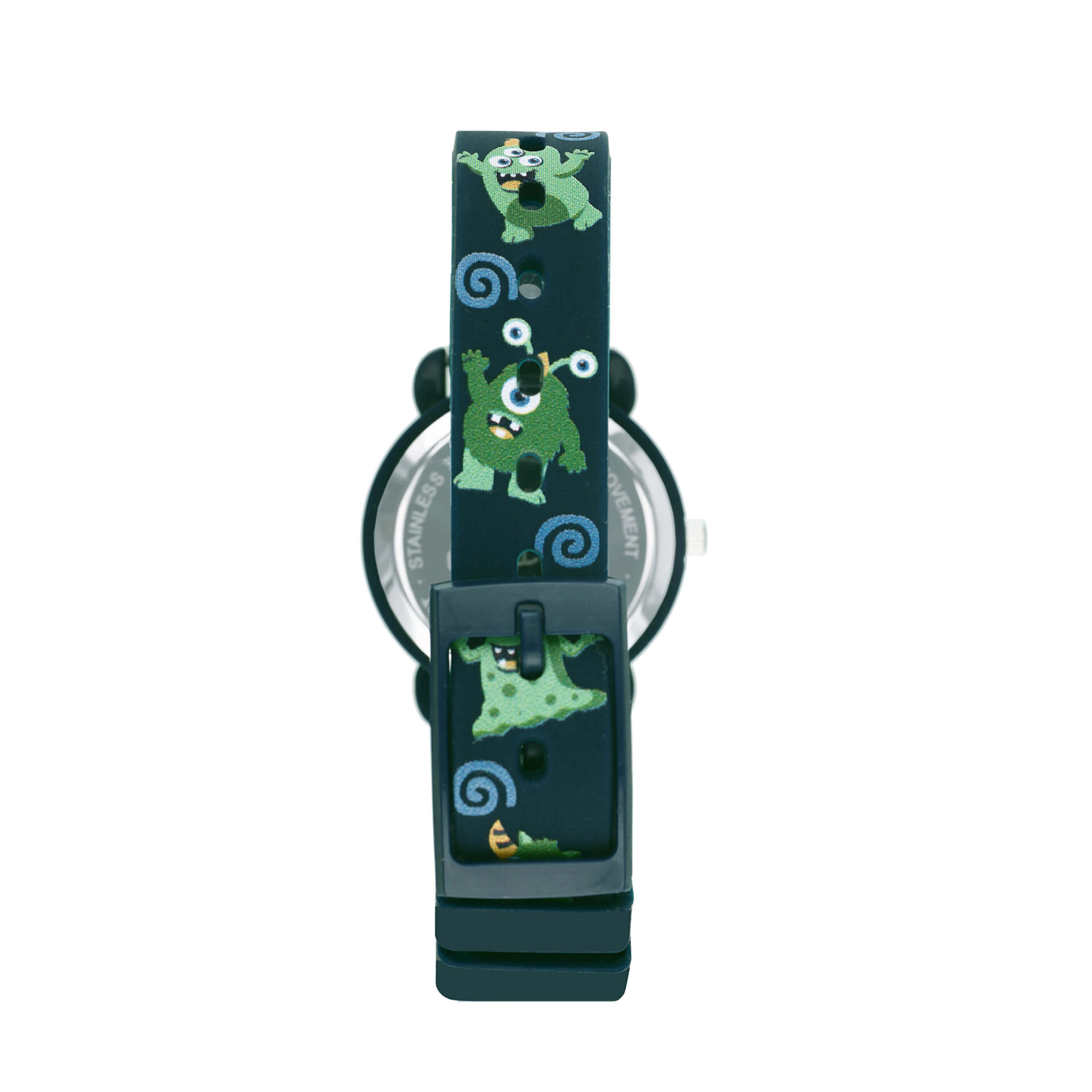 Cactus Black and Blue Time Teaching Monster Watch