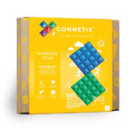 Connetix Rainbow Blue & Green Base Plate 2 pc