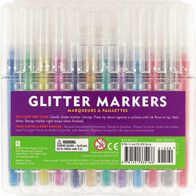 Studio Series Glitter Markers 12pk Imagine If