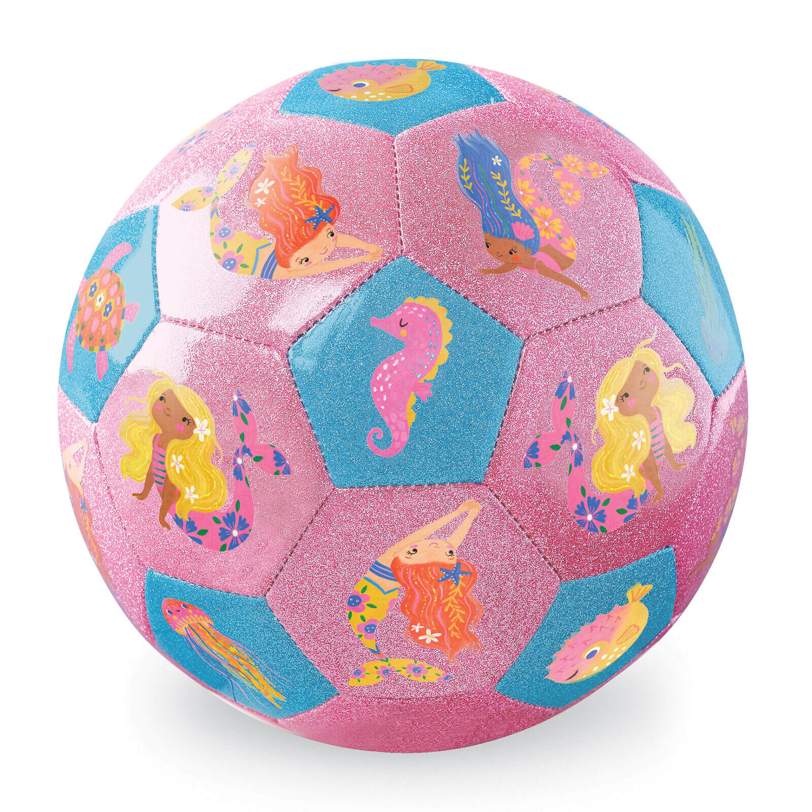 Glitter Soccer Ball - Mermaid Friends