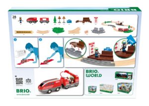 Brio 36102 Pullback Train Set 28 pieces