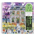 Galison Michael Storrings Haunted House Glow in the Dark Puzzle­ 500pc