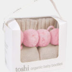 Toshi Organic Booties Bobby/ Oatmeal / 000