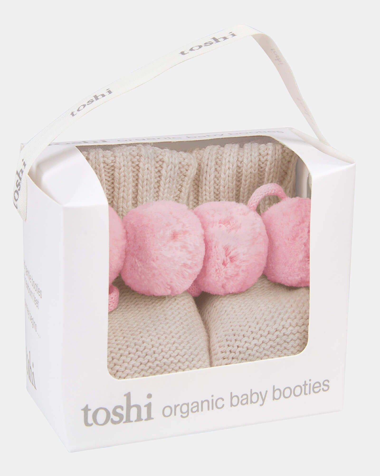 Toshi Organic Booties Bobby/ Oatmeal / 000