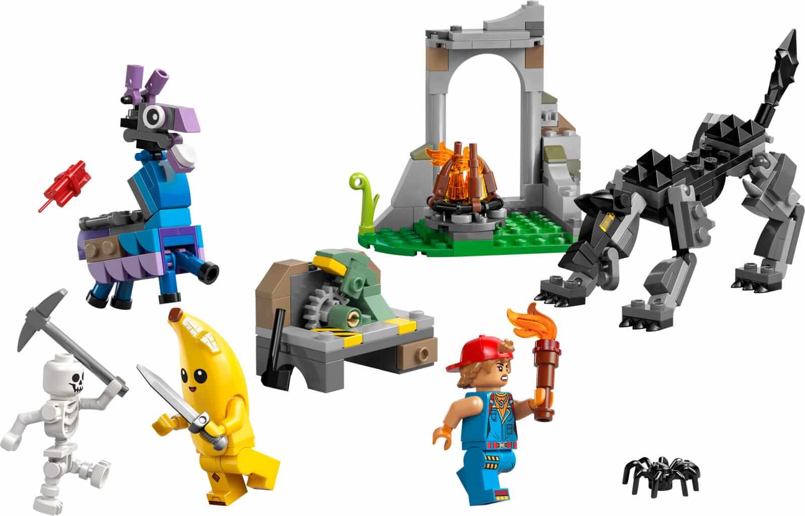 LEGO Fortnite 77075 Peely & Sparkplugs Camp