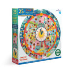 EeBoo Round Puzzle Clock 25pc