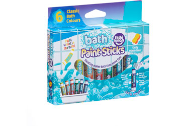 Little Brian Bath Paint Sticks 6 pack