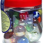 House of Marbles 50 of The World's Best Marbles, Tub of 50 Marbles, with a Mixed Asso
