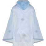 Great Pretenders Blue & Silver Crystal Snow Queen Cape Size 3-4