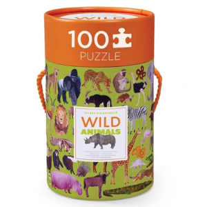Crocodile Creek Wild Animals Puzzle 100pc