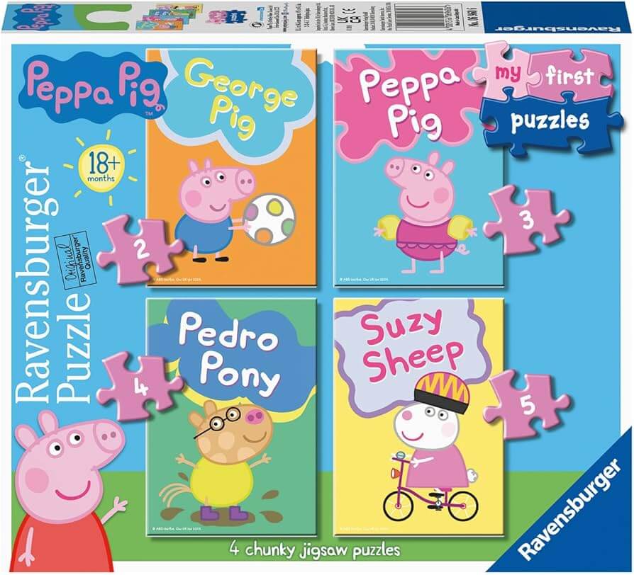 Ravensburger Peppa Pig My First Puzzle 2 3 4 5pc