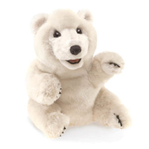 Folkmanis Sitting Polar Bear Puppet