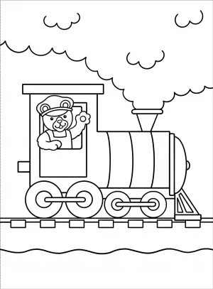 My First Colouring In Book Things that Go