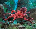 Folkmanis Puppet Red Octopus