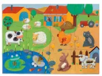 Djeco DJ7117 Tactile Puzzle Farm 12pc