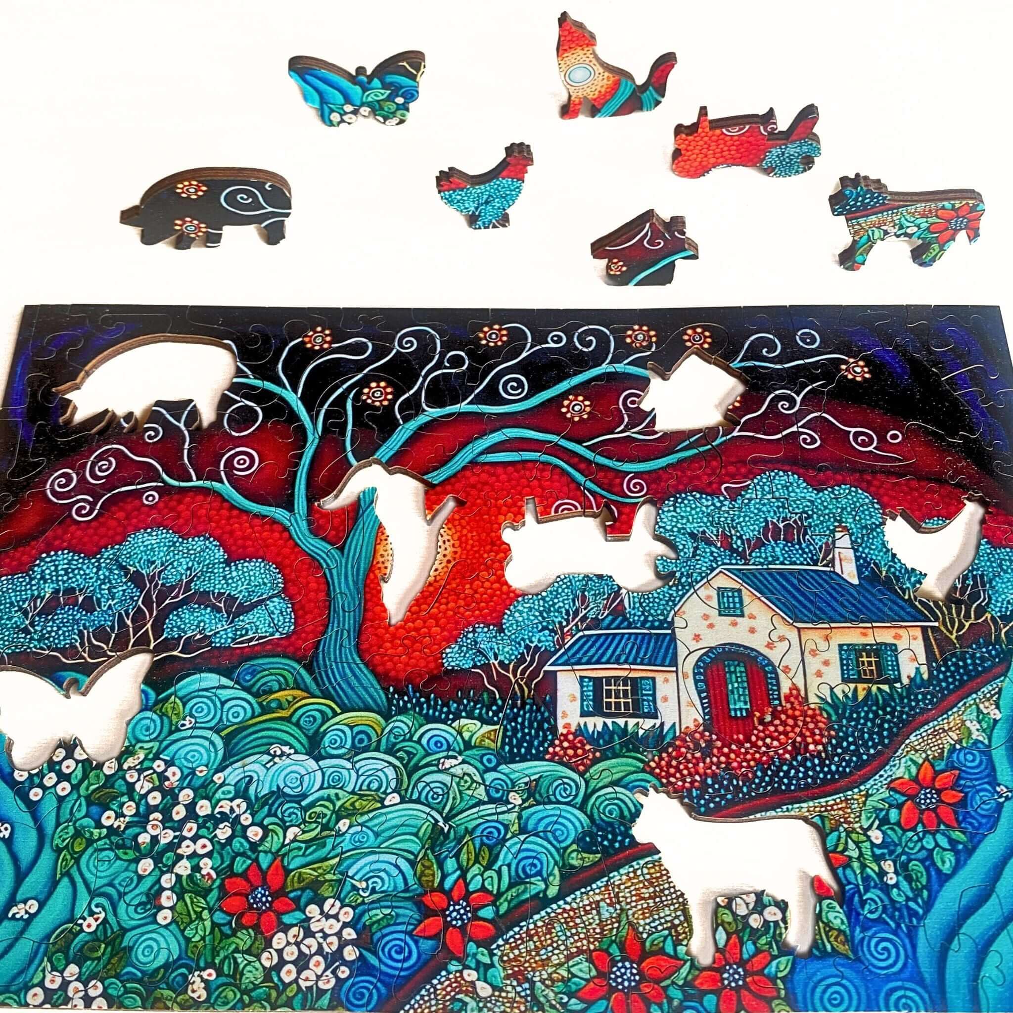 Twigg Puzzles Home Sweet Home 118pc Wooden Puzzle