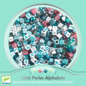 Djeco DJ0030 Silver Alphabet Beads