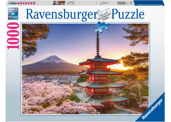 Ravensburger Mount Fuji Cherry Blossom View 1000pc Puzzle