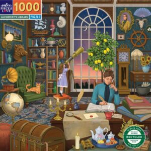 Eeboo Alchemists Library 1000pc Puzzle