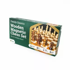 Wooden Magnetic Chess Set 38cm Foldable Board