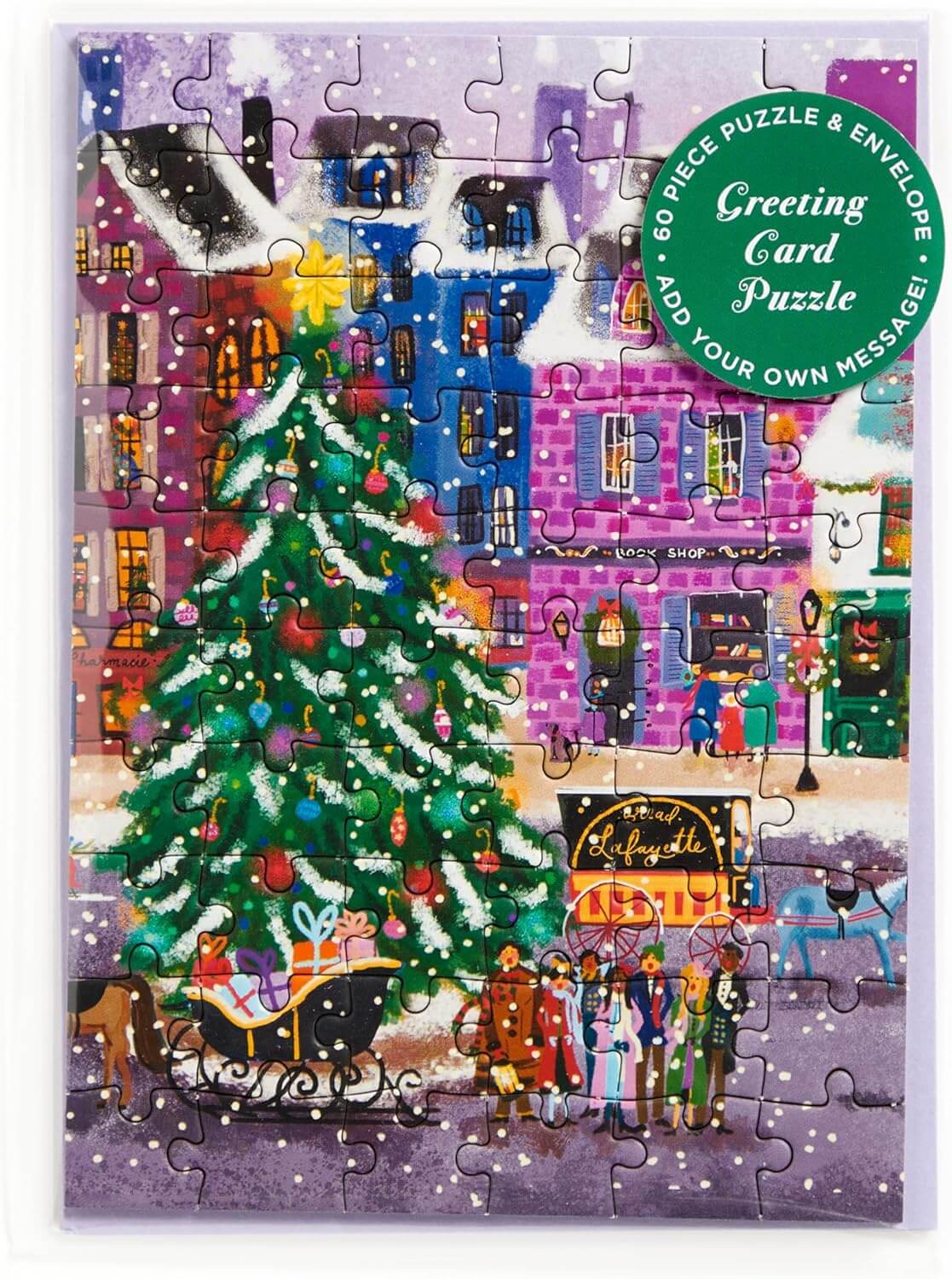 Christmas Square Greeting Card Puzzle