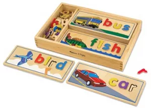 M&D See And Spell Wooden Puzzle