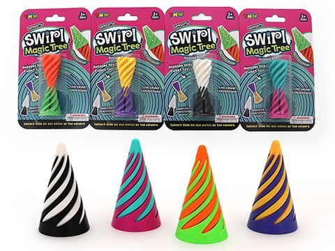Swirl Magic Tree Two Piece Fidget Asst (ea)