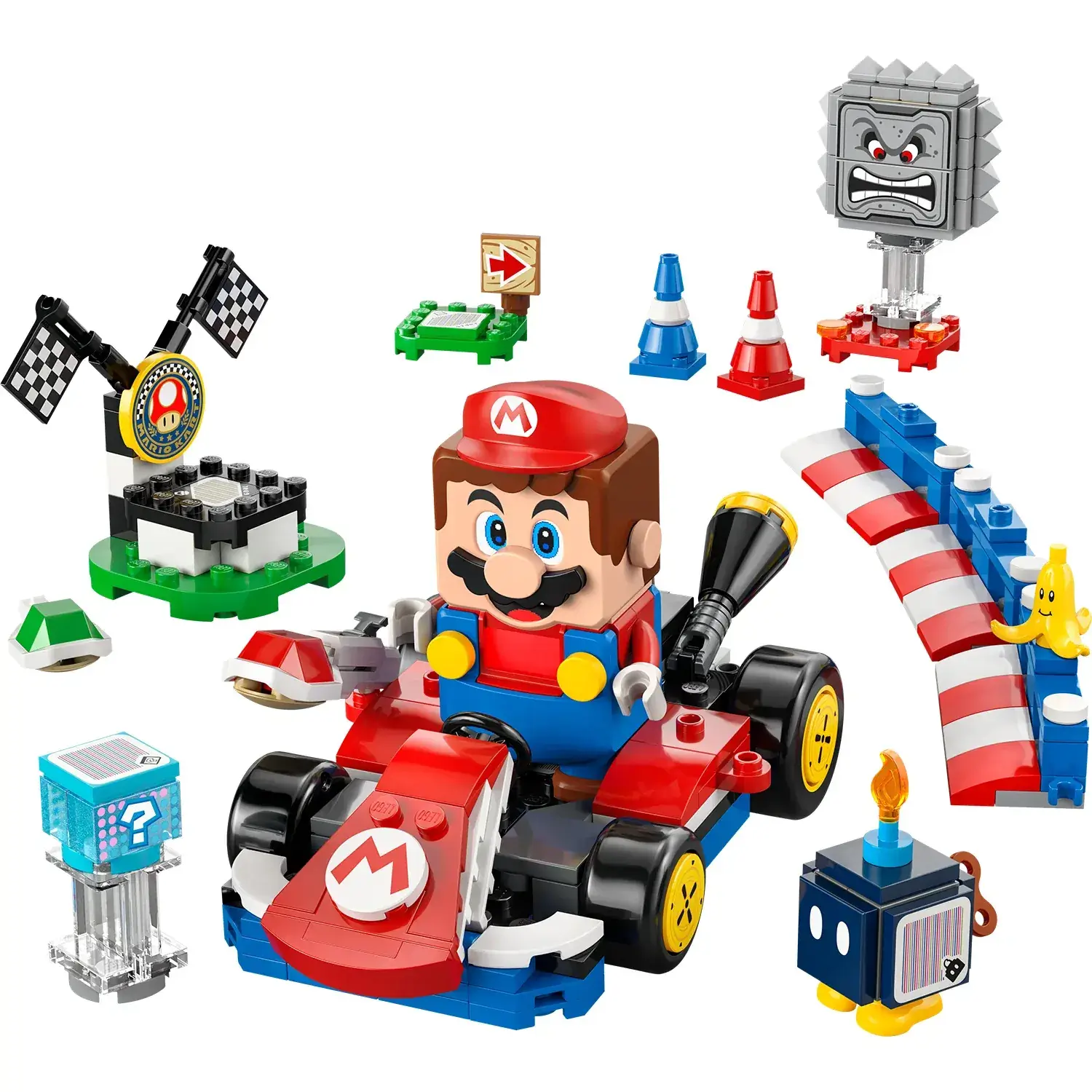 Lego Super Mario 72043 Mario Kart™ – Interactive LEGO® Mario™ & Standard Kart