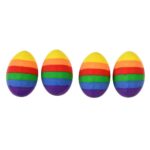 Rainbow Egg Erasers 4pk