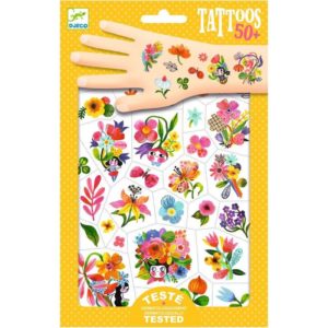 Djeco DJ9616 Flower Temporary Tattoos