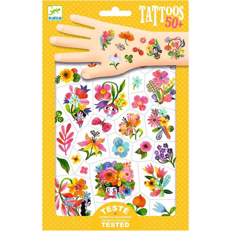 Djeco DJ9616 Flower Temporary Tattoos Djeco DJ9616 Flower Temporary Tattoos