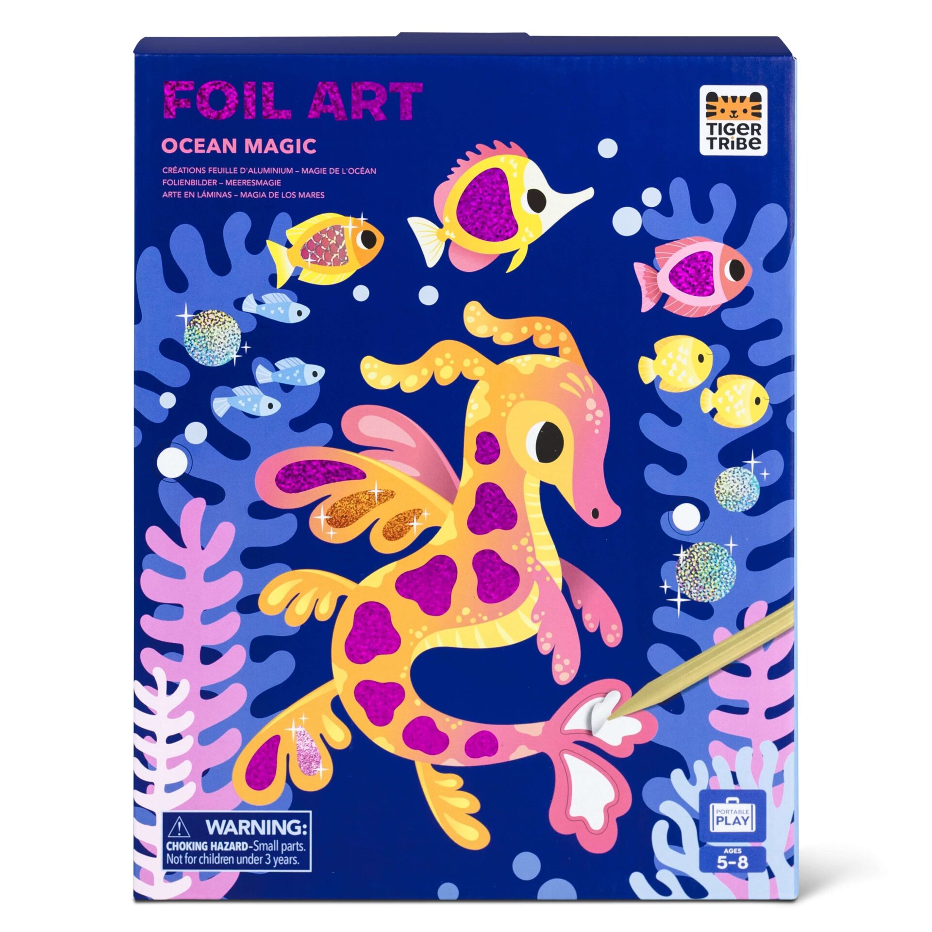 Tiger Tribe Foil Art Ocean Magic