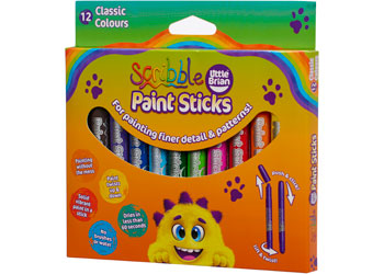 Little Brian Scribble Paint Sticks 12pk