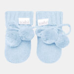 Toshi Organic Booties Marley / Bluebird / Size 000