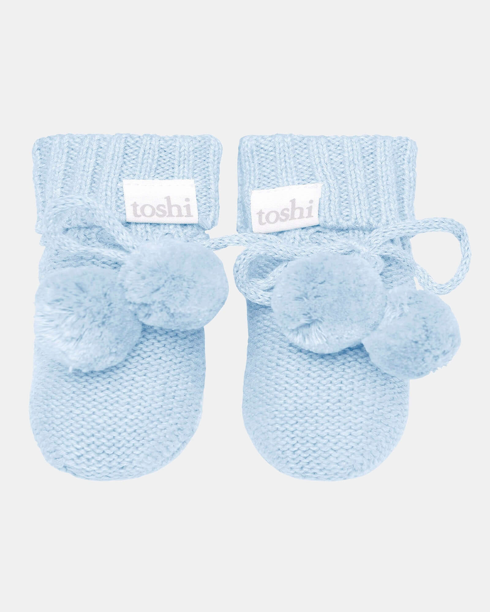 Toshi Organic Booties Marley / Bluebird / Size 000