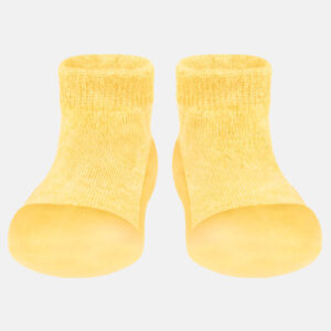 Organic Hybrid Walking Socks Dreamtime Footsteps - Banana Size AU5