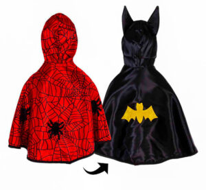 Great Pretenders Reversible Spider-Man & Batman Cape Size 2-3 (Toddler)