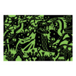 Mudpuppy Glow in the Dark Puzzle Dragons 100pc