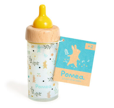 Djeco DJ7781 Baby Pomea Doll’s Magic Feeding Bottle