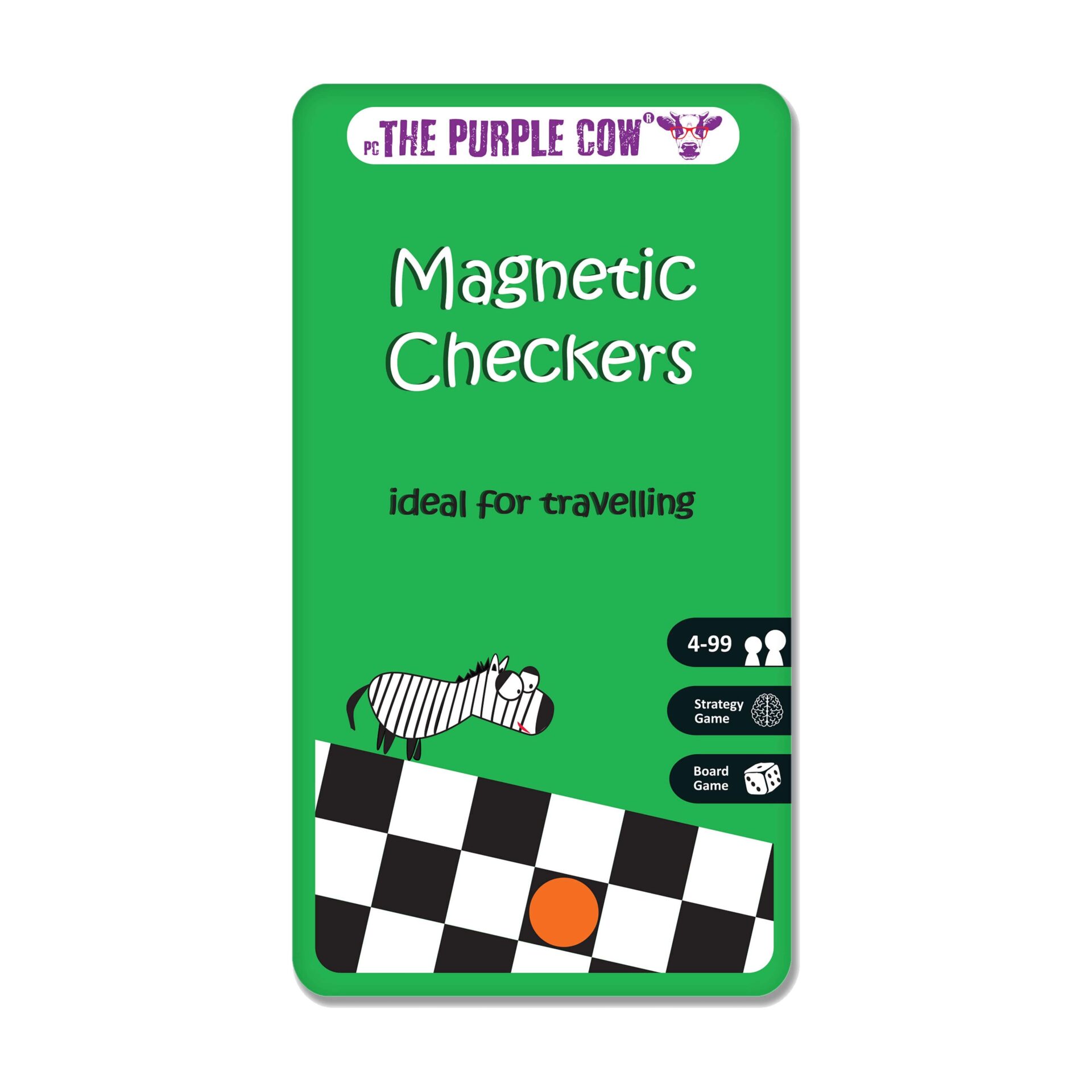 Magnetic Travel Game Tin - Checkers