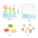 Djeco DJ9950 With Flowers Stamps Set