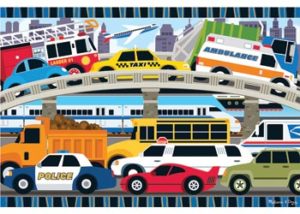 M&D Traffic Jam Floor Puzzle 24pc