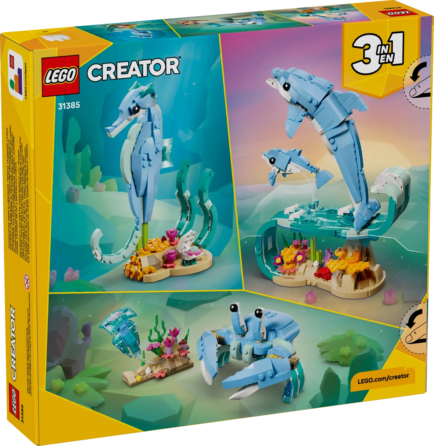 Lego Creator 3in1 31385 Sea Animals: Beautiful Dolphins