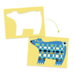 Djeco DJ0088 Animal Create with Paper Weaving Set