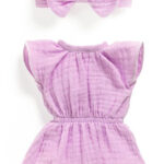 Djeco Pomea Lovely Doll Outfit Violette Dress & Ribbon