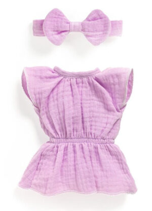 Djeco Pomea Lovely Doll Outfit Violette Dress & Ribbon