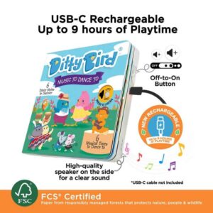 Ditty Bird Music to Dance to Sound Book (USB-C)