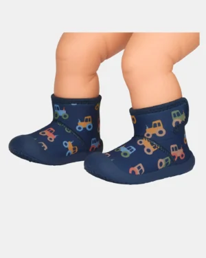 Toshi Gumbooties Neoprene Mystical/ Tiny Tractors/ Size 7